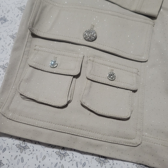 Breeze Vintage Be Stunning Metallic Glitter Fleck Jacket - Picture 5 of 12